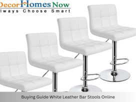 White Leather Bar Stools Online